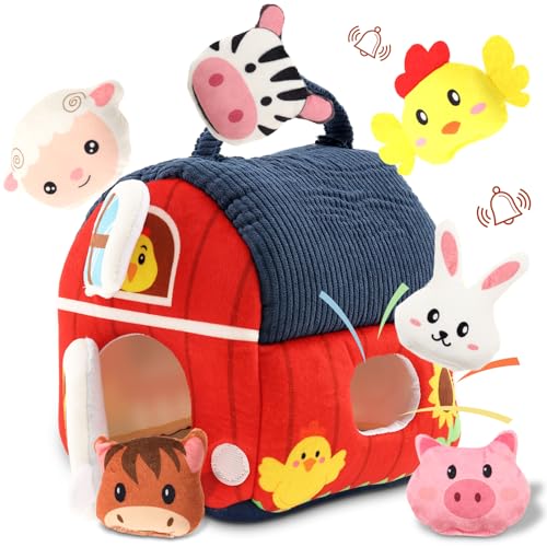 KEGAJEGA Baby Spielzeug 6-12 Monate Montessori Babyspielzeug mit Scheune 6 Tierarten Interessant Motorikspielzeug ab 6 Monate Motorikspielzeug Geschenk für Kinder 6-24 Monate KEGAJEGA Baby Spielzeug 6-12 Monate Montessori Babyspielzeug mit Scheune 6 Tierarten Interessant Motorikspielzeug ab 6 Monate Motorikspielzeug Geschenk für Kinder 6-24 Monate von KEGAJEGA