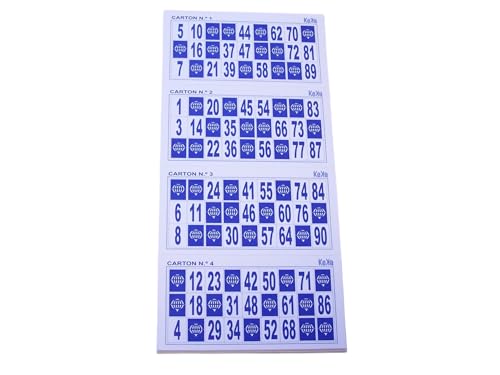 KEKA 48 extra große Bingo-Karten mit großen Zahlen und dickem Karton von 240 g/m² KEKA 48 extra große Bingo-Karten mit großen Zahlen und dickem Karton von 240 g/m² von KEKA