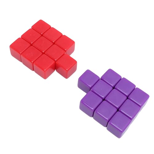 Impact Proof Plastik 16x16x16mm Red Purple DIY DICE Set 20 PCS -Speichertasche für Brettspiele Impact Proof Plastik 16x16x16mm Red Purple DIY DICE Set 20 PCS -Speichertasche für Brettspiele von KENANLAN