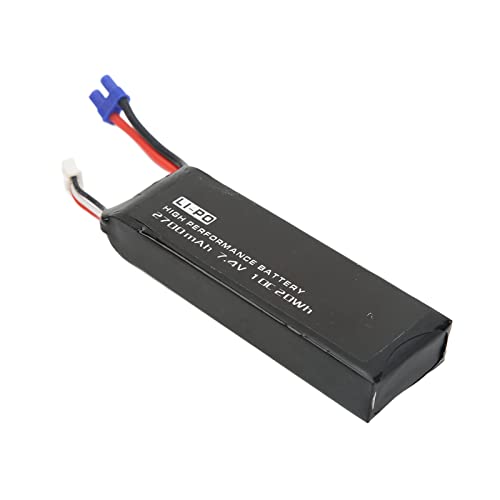 KENANLAN 7,4 V Lipo-Akku, Schwarz, 10 C, 2700 MAh, EC2-Stecker, Weiblich, Stabil, Präziser RC-Drohnen-Lipo-Akku den Reparatur-Ersatz KENANLAN 7,4 V Lipo-Akku, Schwarz, 10 C, 2700 MAh, EC2-Stecker, Weiblich, Stabil, Präziser RC-Drohnen-Lipo-Akku den Reparatur-Ersatz von KENANLAN
