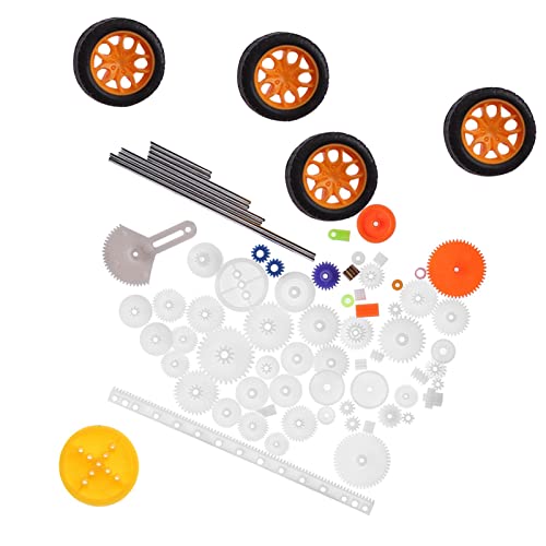 KENANLAN DIY Set Zubehör mit 78pcs Kunststoffzahnrädern, Riemenscheiben, Schneckenstangen Kits für Technische Projekte und Maschinenmodelle KENANLAN DIY Set Zubehör mit 78pcs Kunststoffzahnrädern, Riemenscheiben, Schneckenstangen Kits für Technische Projekte und Maschinenmodelle von KENANLAN