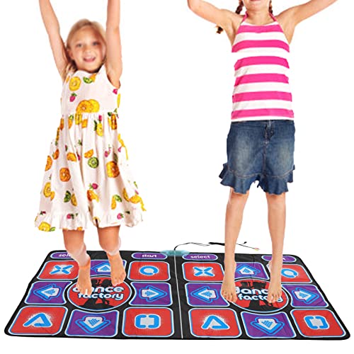 KENANLAN Doppelte Tanzmatte, Musikalische Elektronische Doppelbenutzer-Rhythmus-tragbare Elektrische Tanzbodenmatte für Kinder und Erwachsene von KENANLAN