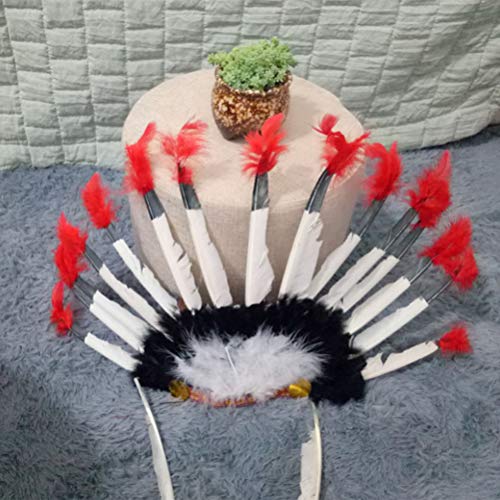 KENANLAN Einheimischer Chef -Kopfschmuck, Eulenfederhut, Farbenfrohes Federkopfkleid, Großartige Vorräte für die Nachstellung der Kolonialzeiten, Bestehende Materials, 58 * 36 Cm Größe (Verschiedene KENANLAN Einheimischer Chef -Kopfschmuck, Eulenfederhut, Farbenfrohes Federkopfkleid, Großartige Vorräte für die Nachstellung der Kolonialzeiten, Bestehende Materials, 58 * 36 Cm Größe (Verschiedene von KENANLAN