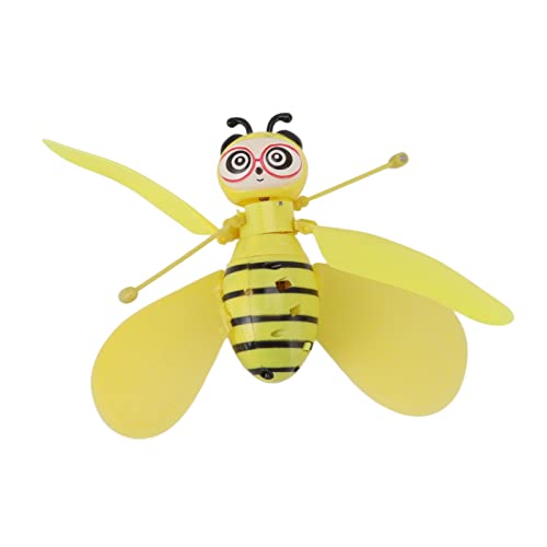 KENANLAN Fliegende Biene, Spielzeug für Anfänger, Intelligente Induktion, Automatischer Abschaltschutz, Niedliche Fliegende Puppen mit Lichtern von KENANLAN