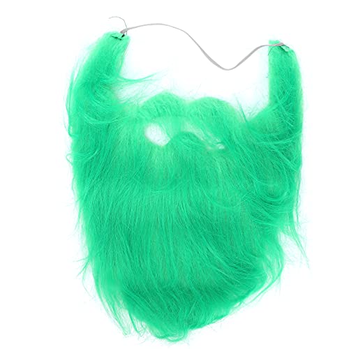 KENANLAN Männer Gefälschter Bart mit Elastischer Band Green Novel Simulation Cosplay Kostüm Schnurrbart für Halloween -Party von KENANLAN
