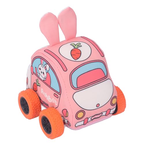 KENANLAN Stoffkinder Ziehen Auto Zurück, Weiches Babyfahrzeugspielzeug für 1 Bis 3 Jahre Altes Kleinkind, das mit Cartoon -Tierthema Entworfen Wurde, Gleitet nach Vorne, Keine Batterien KENANLAN Stoffkinder Ziehen Auto Zurück, Weiches Babyfahrzeugspielzeug für 1 Bis 3 Jahre Altes Kleinkind, das mit Cartoon -Tierthema Entworfen Wurde, Gleitet nach Vorne, Keine Batterien von KENANLAN