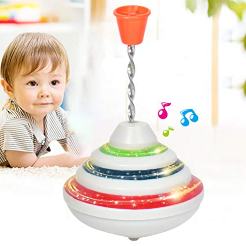 KENANLAN Kreisel, Musik Kreisel, Gyro Toy mit LED, Glänzende Spielzeug Brummkreisel, Schwungkreisel Top Hand Spielzeugkreisel für Kinder (1) von KENANLAN