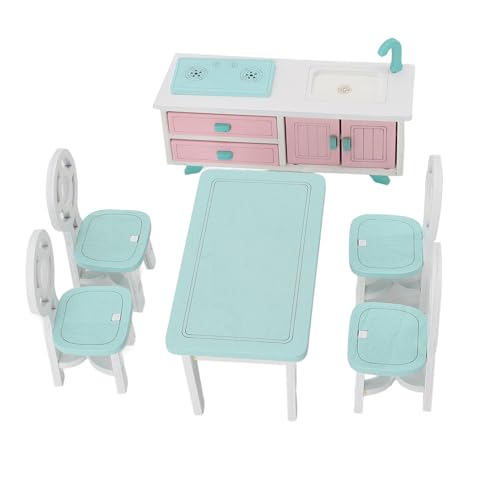 Puppenhausmöbel Miniatur Holzpuppenhausmöbel, Sicheres und Dauerhaftes Bildungsspielzeug für Kinder mit Detaillierter Küchenszene, Ideal für Rollenspiele, Kognitive Entwicklung Puppenhausmöbel Miniatur Holzpuppenhausmöbel, Sicheres und Dauerhaftes Bildungsspielzeug für Kinder mit Detaillierter Küchenszene, Ideal für Rollenspiele, Kognitive Entwicklung von KENANLAN