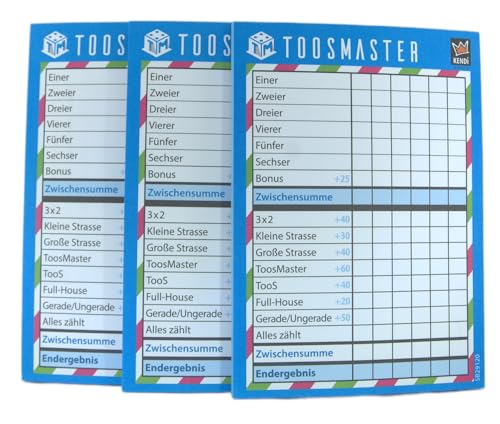 KENDi GAMES TOOSMASTER - Spielblock - 150 Blatt - 900 Spiele von KENDi GAMES