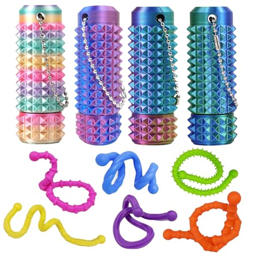 4-Teiliges Sensorik Spielzeug 6 Pack Silikon Sensorische Spielzeug Drehbar Fidget Toys Erwachsene Für Adhs Autismus Stressabbau 4-Teiliges Sensorik Spielzeug 6 Pack Silikon Sensorische Spielzeug Drehbar Fidget Toys Erwachsene Für Adhs Autismus Stressabbau von KEORHEZ