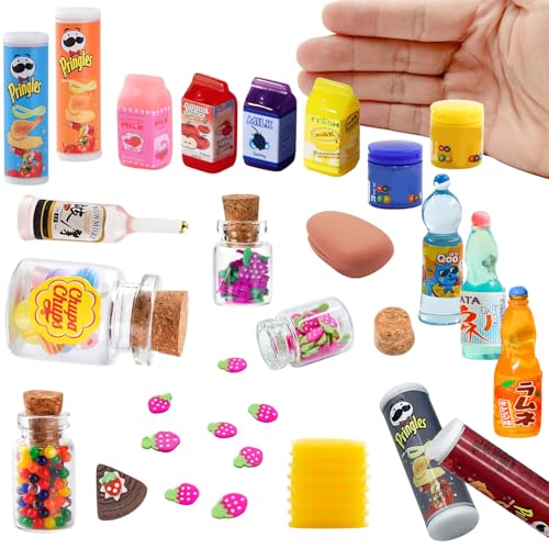 21Pcs Wichtel Zubehör,Miniatur Puppenhaus Zubehör 1/12 Miniatur Lebensmittel Set Miniatur Deko Essen und Trinken, KEPKKU Miniatur Weihnachten Süßigkeiten und Trinken Set für Wichtelhaus Weihnachtsdeko 21Pcs Wichtel Zubehör,Miniatur Puppenhaus Zubehör 1/12 Miniatur Lebensmittel Set Miniatur Deko Essen und Trinken, KEPKKU Miniatur Weihnachten Süßigkeiten und Trinken Set für Wichtelhaus Weihnachtsdeko von KEPKKU