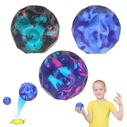 KERANEET 3 Stück MoonBall Bounce Ball Jump Ball Hohe Springender Gummiball Flummi für Kinder Hüpfbälle Spielzeug Geschenke KERANEET 3 Stück MoonBall Bounce Ball Jump Ball Hohe Springender Gummiball Flummi für Kinder Hüpfbälle Spielzeug Geschenke von KERANEET