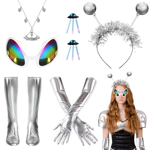 KERANEET Alien Kostüm Alien Kostüm Damen Alien Kostüm Kinder Alien Costume Alien Accessoires für Alien Thema Party Zubehör Erwachsene Kinder KERANEET Alien Kostüm Alien Kostüm Damen Alien Kostüm Kinder Alien Costume Alien Accessoires für Alien Thema Party Zubehör Erwachsene Kinder von KERANEET