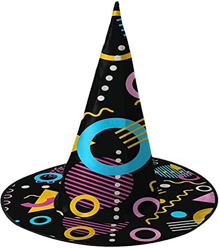KEROTA 80er 90er Halloween Verzieren Zauberhut Hexenhut für Party Maskerade Cosplay Kostüm Zubehör von KEROTA