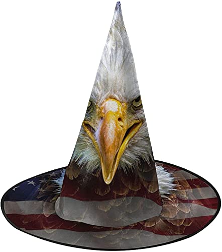 KEROTA Amerikanische Glatzenadlerflagge Halloween dekorieren magischer Hut Hexenhut für Party Maskerade Cosplay Kostüm Zubehör KEROTA Amerikanische Glatzenadlerflagge Halloween dekorieren magischer Hut Hexenhut für Party Maskerade Cosplay Kostüm Zubehör von KEROTA