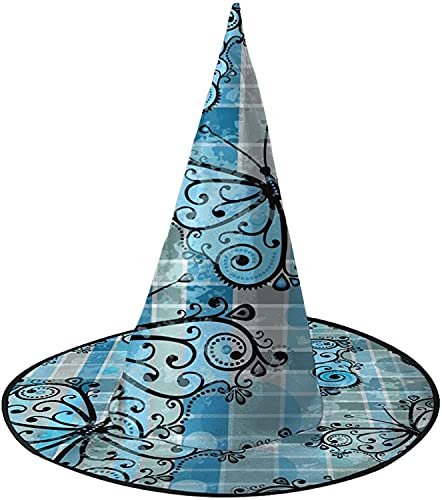 KEROTA Blauer Schmetterling und transluzente Kugel Halloween dekorieren magischer Hut Hexenhut für Party Maskerade Cosplay Kostüm Zubehör KEROTA Blauer Schmetterling und transluzente Kugel Halloween dekorieren magischer Hut Hexenhut für Party Maskerade Cosplay Kostüm Zubehör von KEROTA