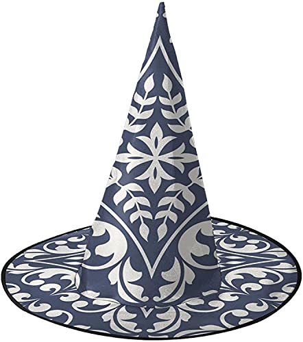 KEROTA Blaues Mandala mit Paisleymuster, Halloween-Dekoration, Zauberhut, Hexenhut für Party, Maskerade, Cosplay, Kostüm-Zubehör KEROTA Blaues Mandala mit Paisleymuster, Halloween-Dekoration, Zauberhut, Hexenhut für Party, Maskerade, Cosplay, Kostüm-Zubehör von KEROTA