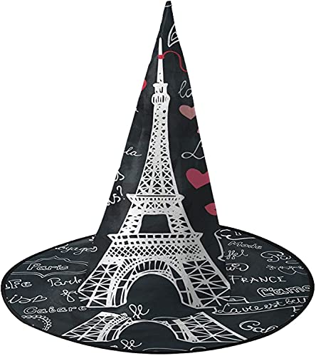 KEROTA Eiffelturm Halloween Verzieren Magischer Hut Hexenhut für Party Maskerade Cosplay Kostüm Zubehör KEROTA Eiffelturm Halloween Verzieren Magischer Hut Hexenhut für Party Maskerade Cosplay Kostüm Zubehör von KEROTA