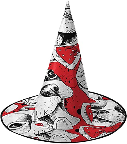 KEROTA Französische Bulldogge und Krawatte Halloween Verzieren Magischer Hut Hexenhut für Party Maskerade Cosplay Kostüm Zubehör KEROTA Französische Bulldogge und Krawatte Halloween Verzieren Magischer Hut Hexenhut für Party Maskerade Cosplay Kostüm Zubehör von KEROTA