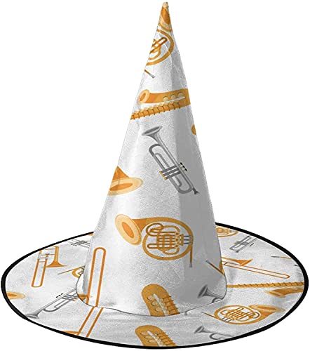 KEROTA Französisches Horn Trompete Halloween Verzieren Magischer Hut Hexenhut für Party Maskerade Cosplay Kostüm Zubehör KEROTA Französisches Horn Trompete Halloween Verzieren Magischer Hut Hexenhut für Party Maskerade Cosplay Kostüm Zubehör von KEROTA