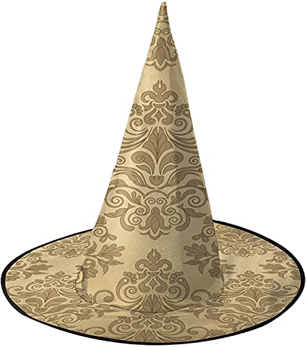 KEROTA Golden Floral Halloween Verzieren Magischer Hut Hexenhut für Party Maskerade Cosplay Kostüm Zubehör KEROTA Golden Floral Halloween Verzieren Magischer Hut Hexenhut für Party Maskerade Cosplay Kostüm Zubehör von KEROTA