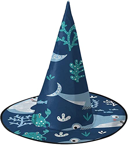 KEROTA Hai und Fisch Halloween dekorieren magischer Hut Hexenhut für Party Maskerade Cosplay Kostüm Zubehör KEROTA Hai und Fisch Halloween dekorieren magischer Hut Hexenhut für Party Maskerade Cosplay Kostüm Zubehör von KEROTA