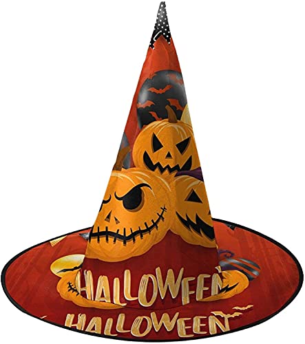 KEROTA Halloween-Hexenhut, Hexenhut für Frauen, Halloween-Party, Cosplay, Dekoration, 1 Stück von KEROTA