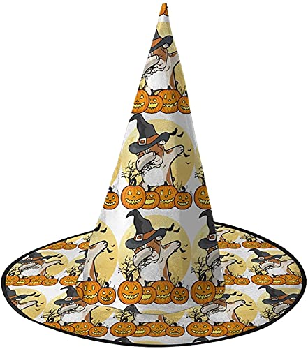 KEROTA Halloween-Hexenhut für Frauen, für Halloween, Kostümpartys, Karneval, Dekorationen, Tupfen, englische Bulldogge, Halloween, Dab Dance, 1 Stück KEROTA Halloween-Hexenhut für Frauen, für Halloween, Kostümpartys, Karneval, Dekorationen, Tupfen, englische Bulldogge, Halloween, Dab Dance, 1 Stück von KEROTA