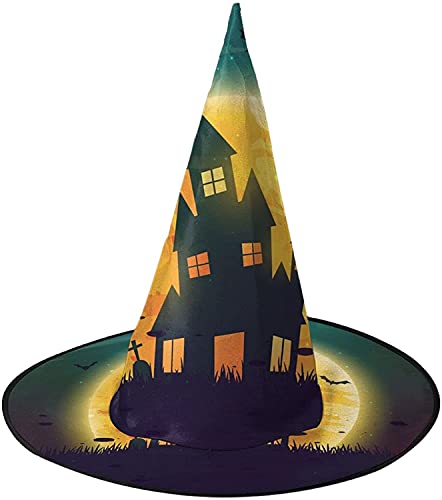 KEROTA Halloween-Hexenhut für Frauen, für Halloween, Kostümpartys, Karneval, Dekorationen, gruseliges Haus an Halloween-Abend, 1 Stück KEROTA Halloween-Hexenhut für Frauen, für Halloween, Kostümpartys, Karneval, Dekorationen, gruseliges Haus an Halloween-Abend, 1 Stück von KEROTA