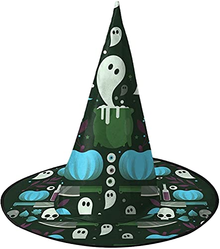 KEROTA Halloween-Kürbis-Hexenhut, Hexen-Kostüm, spezielles Zubehör, Schwarz, 2 Stück von KEROTA