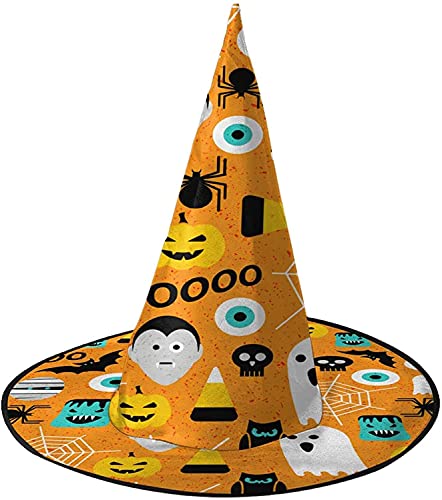 KEROTA Halloween-Zauberhut, Hexenhut für Party, Maskerade, Cosplay, Kostümzubehör von KEROTA