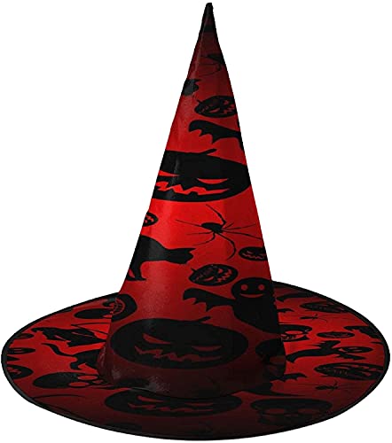 KEROTA Halloween-Zauberhut, Hexenhut für Party, Maskerade, Cosplay, Kostümzubehör von KEROTA