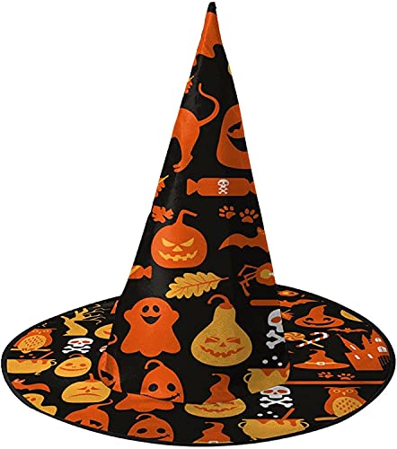 KEROTA Halloween-Zauberhut, Hexenhut für Party, Maskerade, Cosplay, Kostümzubehör von KEROTA