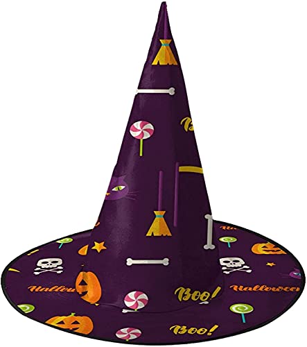 KEROTA Halloween-Zauberhut, Hexenhut für Party, Maskerade, Cosplay, Kostümzubehör von KEROTA