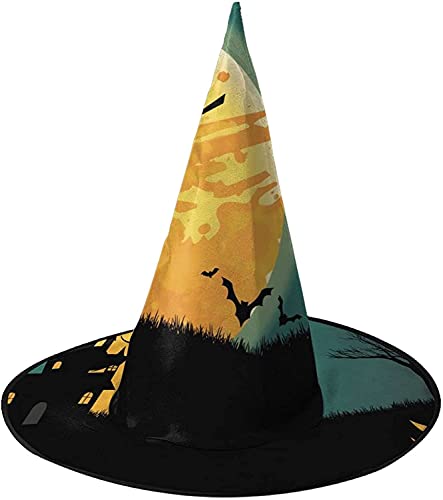 KEROTA Halloween-Zauberhut, Hexenhut für Party, Maskerade, Cosplay, Kostümzubehör von KEROTA
