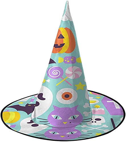 KEROTA Halloween-Zauberhut, Hexenhut für Party, Maskerade, Cosplay, Kostümzubehör von KEROTA