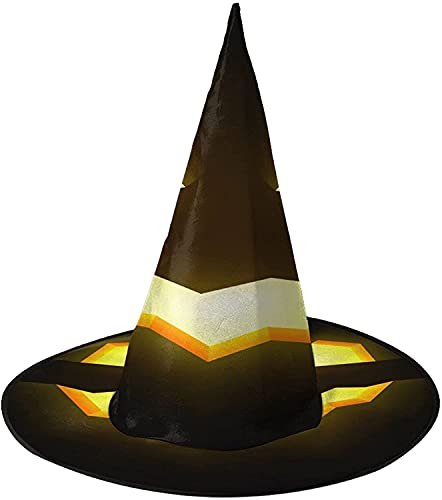 KEROTA Halloween-Zauberhut, Hexenhut für Party, Maskerade, Cosplay, Kostümzubehör von KEROTA