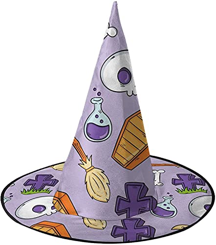 KEROTA Happy Halloween Kürbisse Halloween Hexenhut Hexen Hut für Frauen Halloween Party Cosplay Dekoration Lila Süße Halloween Charakter 2 Stück KEROTA Happy Halloween Kürbisse Halloween Hexenhut Hexen Hut für Frauen Halloween Party Cosplay Dekoration Lila Süße Halloween Charakter 2 Stück von KEROTA