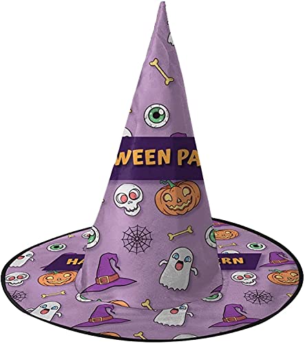 KEROTA Hexenhut mit Besen, Himmel, Halloween, Hexenhut, Hexenhut für Frauen, Halloween-Party, Cosplay, Dekoration, Happy Halloween, Violett, 2 Stück KEROTA Hexenhut mit Besen, Himmel, Halloween, Hexenhut, Hexenhut für Frauen, Halloween-Party, Cosplay, Dekoration, Happy Halloween, Violett, 2 Stück von KEROTA