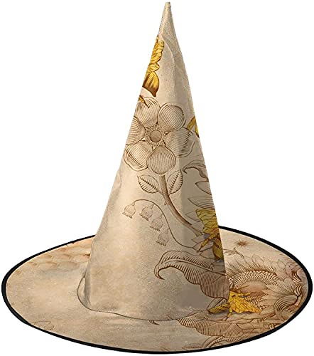 KEROTA Honigbiene Wildblume Halloween Verzieren Magischer Hut Hexenhut für Party Maskerade Cosplay Kostüm Zubehör KEROTA Honigbiene Wildblume Halloween Verzieren Magischer Hut Hexenhut für Party Maskerade Cosplay Kostüm Zubehör von KEROTA