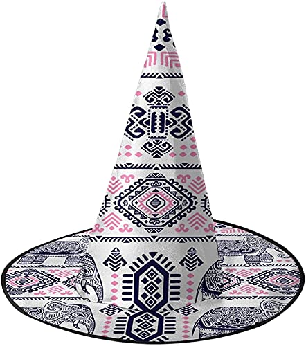 KEROTA Lotus Ethnischer Elefant Halloween Verzieren Magischer Hut Hexenhut für Party Maskerade Cosplay Kostüm Zubehör KEROTA Lotus Ethnischer Elefant Halloween Verzieren Magischer Hut Hexenhut für Party Maskerade Cosplay Kostüm Zubehör von KEROTA