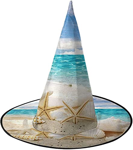 KEROTA Strandmuschel Seestern Halloween Verzieren Magischer Hut Hexenhut für Party Maskerade Cosplay Kostüm Zubehör KEROTA Strandmuschel Seestern Halloween Verzieren Magischer Hut Hexenhut für Party Maskerade Cosplay Kostüm Zubehör von KEROTA