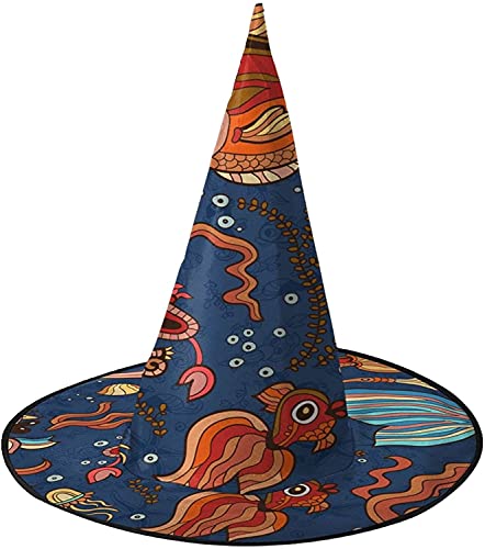 KEROTA Tropic Sea Life Halloween Verzieren Magischer Hut Hexenhut für Party Maskerade Cosplay Kostüm Zubehör KEROTA Tropic Sea Life Halloween Verzieren Magischer Hut Hexenhut für Party Maskerade Cosplay Kostüm Zubehör von KEROTA