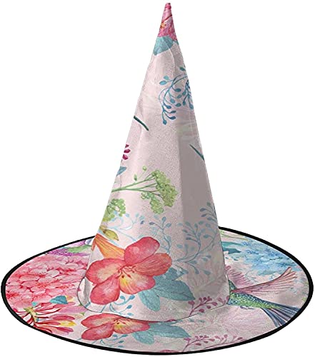 KEROTA Tropische Blume und Kolibri Halloween dekorieren magischer Hut Hexenhut für Party Maskerade Cosplay Kostüm Zubehör KEROTA Tropische Blume und Kolibri Halloween dekorieren magischer Hut Hexenhut für Party Maskerade Cosplay Kostüm Zubehör von KEROTA