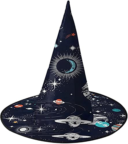 KEROTA Weltraumplanet Halloween Verzieren Magischer Hut Hexenhut für Party Maskerade Cosplay Kostüm Zubehör KEROTA Weltraumplanet Halloween Verzieren Magischer Hut Hexenhut für Party Maskerade Cosplay Kostüm Zubehör von KEROTA