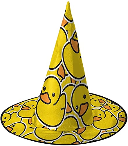 KEROTA Yello Ente Halloween Verzieren Magischer Hut Hexenhut für Party Maskerade Cosplay Kostüm Zubehör KEROTA Yello Ente Halloween Verzieren Magischer Hut Hexenhut für Party Maskerade Cosplay Kostüm Zubehör von KEROTA