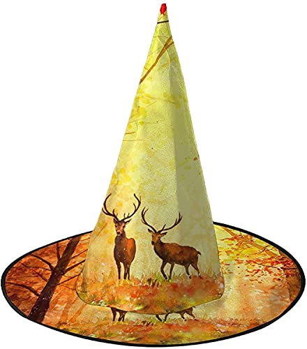 KEROTA Zauberhut, Hexenhut für Herbst und Herbst, Reh, für Party, Maskerade, Cosplay, Kostüm, Zubehör von KEROTA
