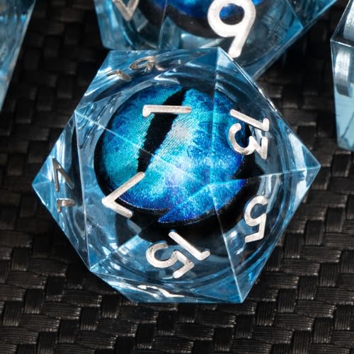 KERWELLSI Beholder's Dragon Eye DND Dice, 7 Piece Liquid Core D&D Dice Set, Sharp Edge Resin Dungeons and Dragons Dice with Gift Box, Polyedral Role Playing RPG D and D Dice D20 D12 D10 D8 D6 D4 KERWELLSI Beholder's Dragon Eye DND Dice, 7 Piece Liquid Core D&D Dice Set, Sharp Edge Resin Dungeons and Dragons Dice with Gift Box, Polyedral Role Playing RPG D and D Dice D20 D12 D10 D8 D6 D4 von KERWELLSI
