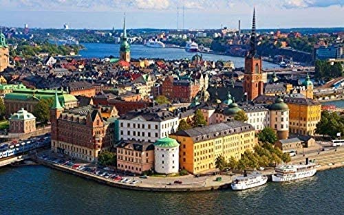 KESIMO Erwachsenenpuzzle 1000 Teile Papery Puzzle Großes klassisches Puzzle Stockholm Schweden Landschaft 38 * 26cm KESIMO Erwachsenenpuzzle 1000 Teile Papery Puzzle Großes klassisches Puzzle Stockholm Schweden Landschaft 38 * 26cm von KESIMO