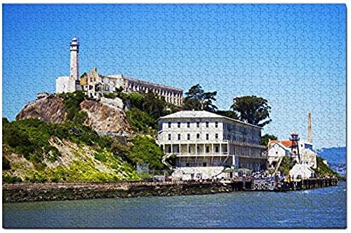 USA Amerika Alcatraz Island San Francisco Puzzle für Erwachsene 1000 Teile Papery Reisegeschenk Souvenir 70 * 50cm von KESIMO